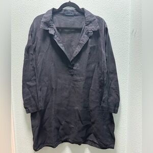 CP Shades Charcoal Tunic Top - Size Large